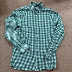 Vineyard Vibes Green Checkered Boy’s Shirt